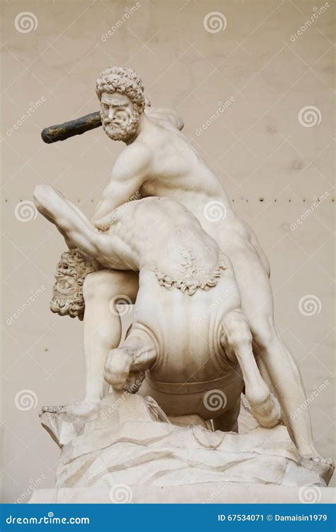 Hercules Beating Nessus, Florence, Italy Stock Image - Image of firenze, piazza: 67534071