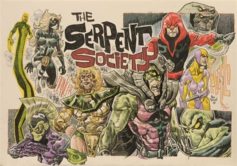 Serpent Society Commission by Alex Riegel Comic Art | Comic art, Cartoons comics, Comics