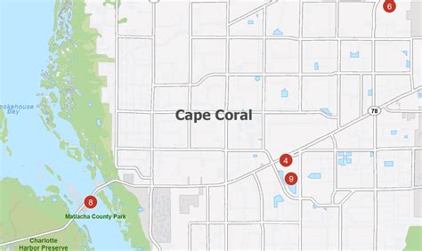 Cape Coral Florida Map - GIS Geography