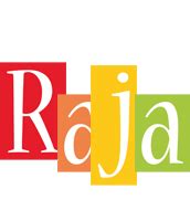 Raja Logo | Name Logo Generator - Smoothie, Summer, Birthday, Kiddo, Colors Style