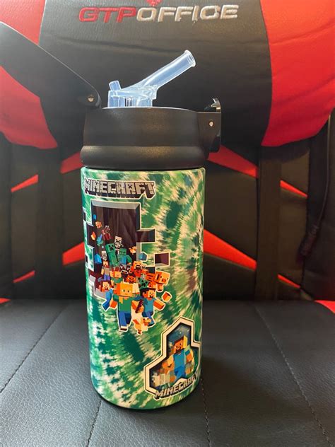 Minecraft 12oz Water Bottle - Etsy