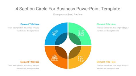 4 Section circle for business powerpoint template | CiloArt