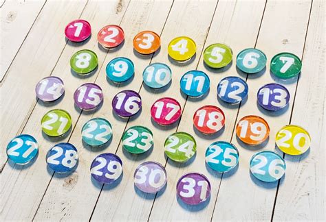 Small Magnetic Numbers Calendar