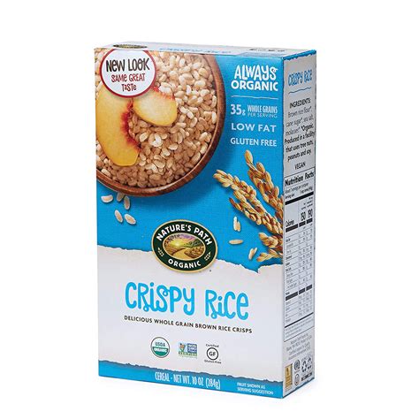 Nature?s Path Crispy Rice Cereal, Healthy, Organic, Gluten-Free, 10.6 ...