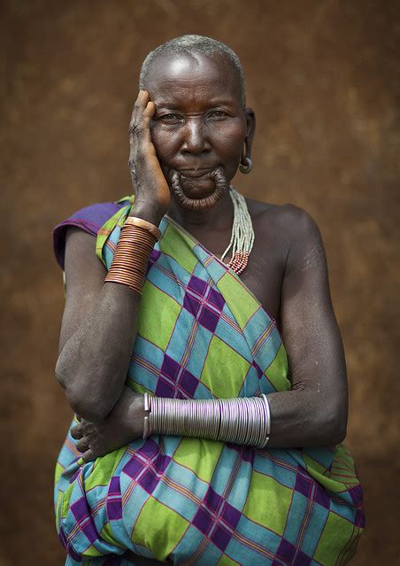 Suri Tribe Woman With A Stretched Lip, Kibish, Omo Valley, Ethiopia - a photo on Flickriver