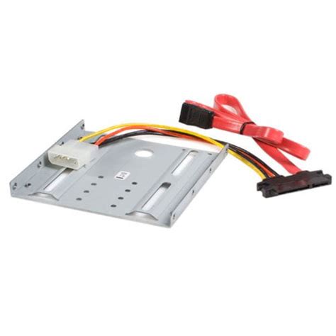 StarTech.com SSD Mounting Bracket - Solid Metal - 2.5in to 3.5 Hard Drive Adapter - SSD Bracket ...