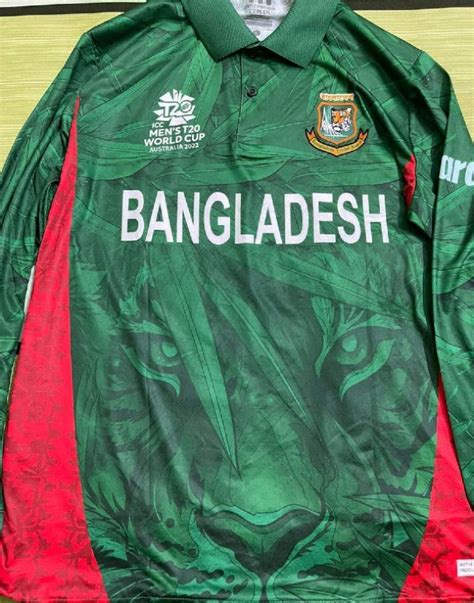 New Bangladesh T20 World Cup Jersey 2022 | Red BD Tigers T20 WC Kit ...