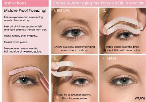 eyebrow stencils. One way to make it simple shaping if your to scared to pluck your own eyebrows ...