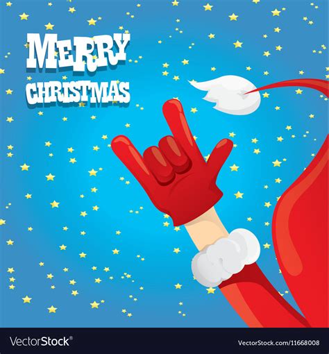 Christmas rock n roll greeting card Royalty Free Vector