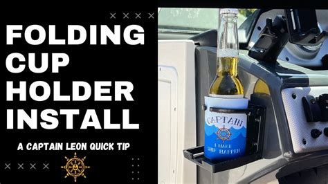 Folding Cup Holder Install - A great boating tip! - YouTube