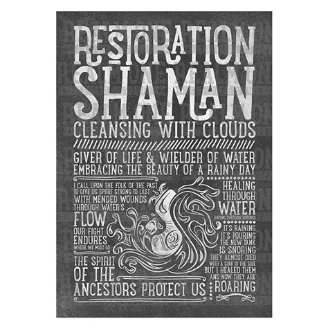 Restoration Shaman Class Spec Art Print - Realm One