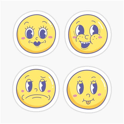 "Emoji Face Pack 1" Sticker for Sale by randmstickers | Redbubble