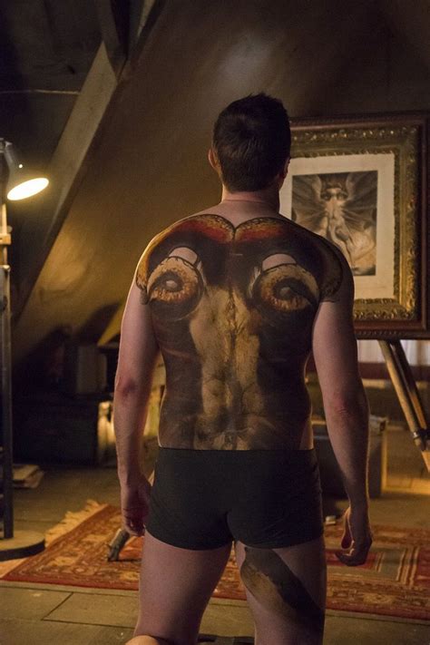 Richard Armitage as Francis Dolarhyde in Hannibal (2015). Back Tattoo ...