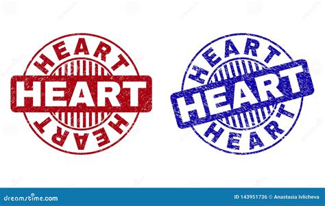 Grunge HEART Textured Round Watermarks Stock Vector - Illustration of caption, stencil: 143951736