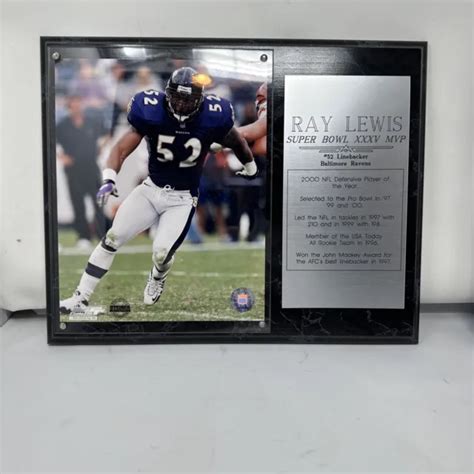 RAY LEWIS BALTIMORE Ravens Super Bowl XXXV MVP 8X10 FRAMED PHOTO #52 ...