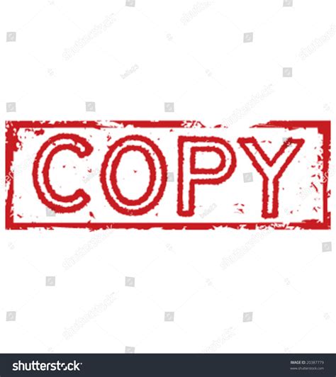 Shredded Copy Stamp Label Stock Vector (Royalty Free) 20387779 | Shutterstock