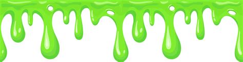 Seamless dripping slime repeatable. Cartoon mucus green goo drip sticky slimy mucus, liquid ...