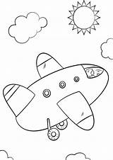 Free & Easy To Print Airplane Coloring Pages  Tulamama sketch template