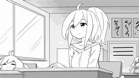 Sleeping Anime Girl Drawing