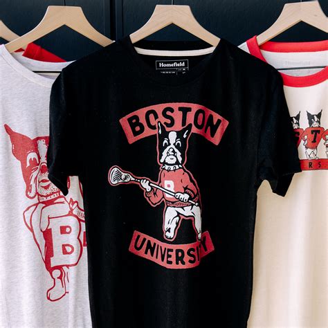 BU Terriers Vintage Lacrosse Logo Tee | Homefield