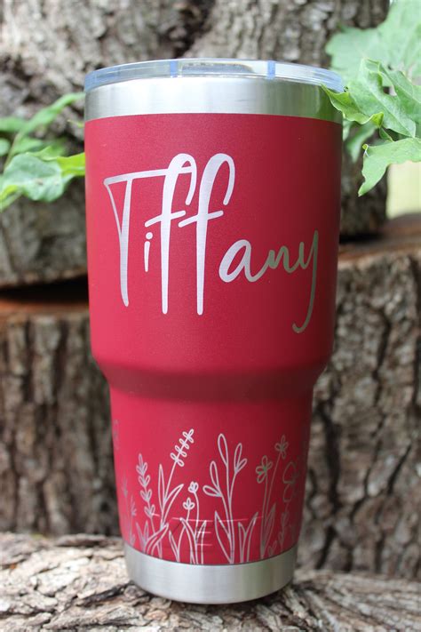 Custom Engraved Yeti 30oz Tumbler 360 Wildflower - Etsy