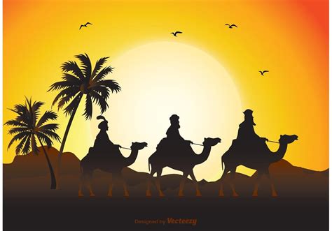 Three Wise Men Illustration in 2021 | Three wise men, Halloween silhouettes, Man illustration