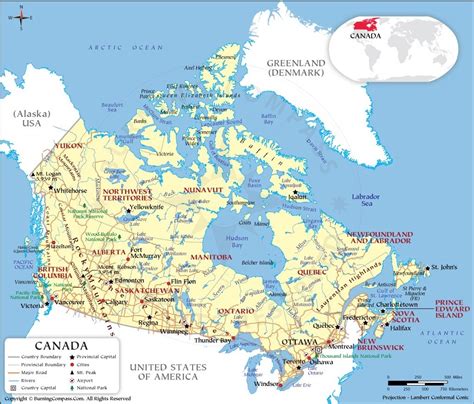 Map Of Canada Provinces