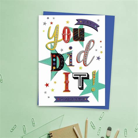 You Did It! Congrats Greeting Card