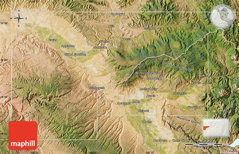 Satellite Map of Mesa County