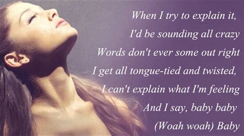 Ariana Grande - Baby I (with Lyrics) - YouTube