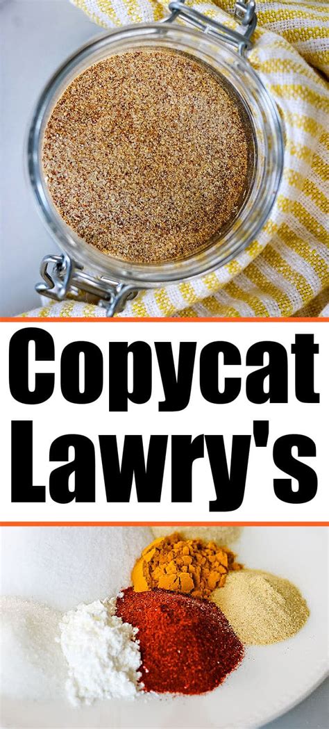 Homemade Copycat Lawry's Seasoned Salt Ingredients Recipe