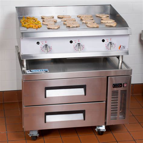 Cooking Performance Group 36GTRBNL 36" Gas Countertop Griddle with Thermostatic Controls and 2 ...