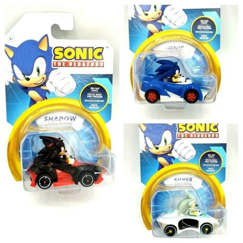 Sonic The Hedgehog Team Sonic Racing Die-Cast Vehicle Silver, Shadow Or Sonic | eBay