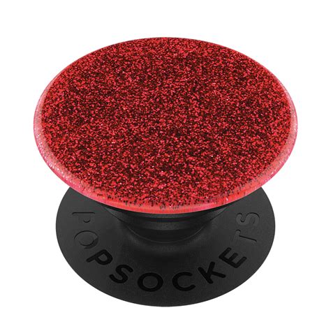 PopSockets Premium Grip with Swappable Top for Cell Phones, PopGrip Glitter Red - Walmart.com ...