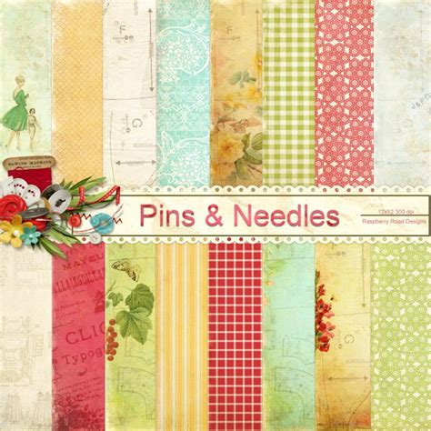 Pins and Needles Paper Set - Etsy