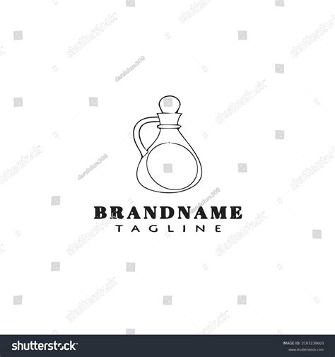 Decanter Logo Cartoon Icon Design Template Stock Vector (Royalty Free) 2103239603