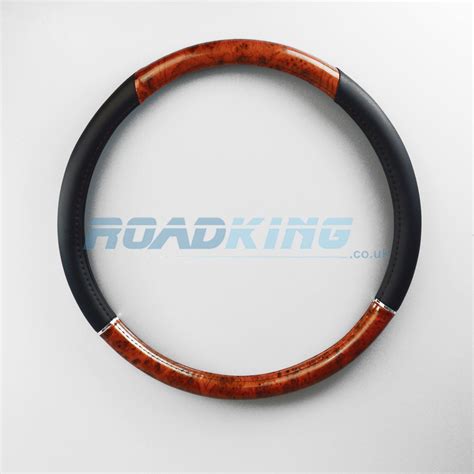 Truck Steering Wheel Cover | Wood Effect | 44-46cm | ROADKING.co.uk