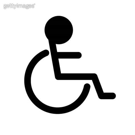 Wheelchair sign. Disability sign. Vector. 이미지 (1473446407) - 게티이미지뱅크