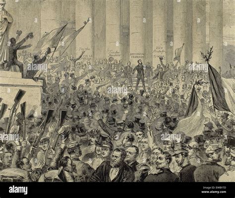 French history. Proclamation of the Second Republic. December 1848 ...