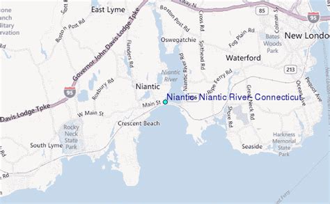 Niantic, Niantic River, Connecticut Tide Station Location Guide