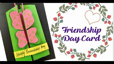 How to make friendship Day Card|Easy Card making|Friendship Day Card ...