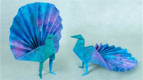 Origami Peacock Tutorial, How to Fold a Beautiful Peacock (Adolfo ...