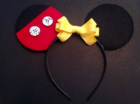 Classic Mickey Mouse Ear Headband | Etsy | Mickey mouse ears headband, Classic mickey mouse ...