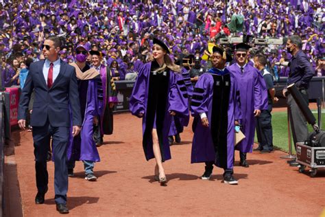 Taylor Swift receives an honorary degree and addresses NYU graduating class