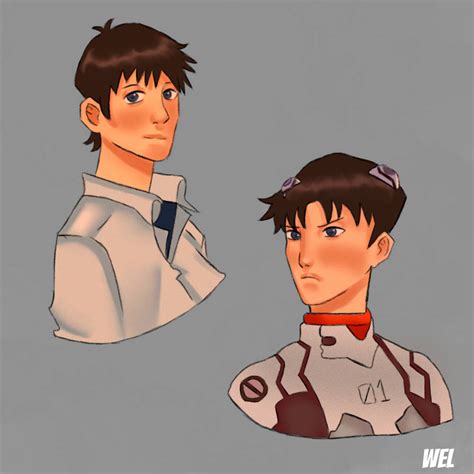 Fanart Shinji of Evangelion by welsketches on DeviantArt