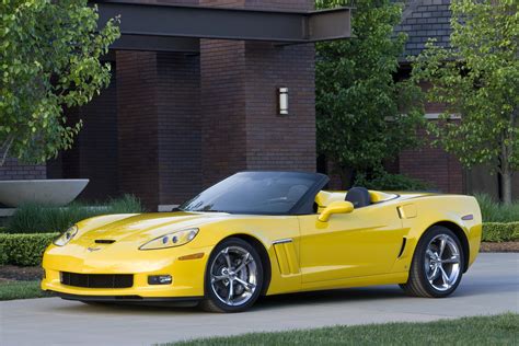 2010 Chevrolet Corvette C6 convertible Grand Sport, Chevrolet, Yellow, Cabriolet, Side, HD ...