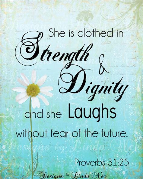 PROVERBS 31:25 Woman Bible Verse Printable Wisdom Wall Art