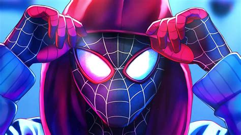 Miles Morales Hoodie Spider-man Into The Spider-verse Live Wallpaper - MoeWalls