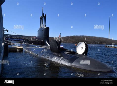 GROTON, Conn. (Mar. 17 2018) The crew of USS Colorado (SSN 788) mans ...