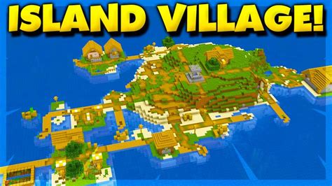 Minecraft Island Village Seed! 👉 MUST SEE Minecraft Java Edition ...